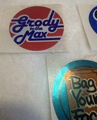 Vintage 80s Stickers Sandylion Chrome Foil Valley Girl Lot Approx 2”x2”