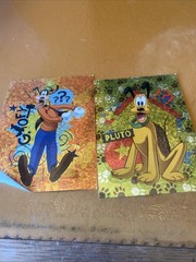 Lot 2 Mickey Mouse Disney Pluto Goofy Vending Machine Stickers