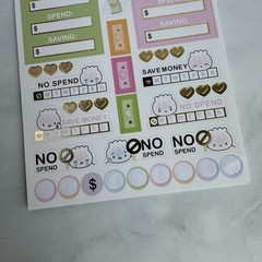 Wonton in A Million Sticker Sheet Budget Money Pad