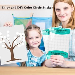 Colorful 3/4 Inch Coding Circle Stickers – 1050 Pack for Easy Organization