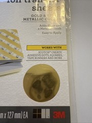 Scotch Create Gold and Silver Foil Transfer Sheets 10 Sheets per PKG 4inx5in