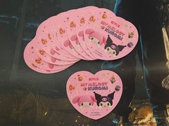My Melody and Kuromi Netflix Heart Sticker 1 PIECE ONLY
