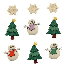 Buttons Galore 50+ Assorted WINTER Theme Buttons for Sewing & Crafts