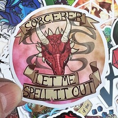 DUNGEON and DRAGONS stickers, 20pcs, D&D, fantasy roleplaying FREE Shipping*