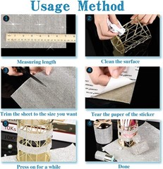 60750 Pieces Bling Rhinestone Sheet Crystal Self-Adhesive Diamond Sticker
