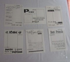 Scrapbooking Transparency Overlay 6pc Little Girl Dress Up Play Day Dream LOT C