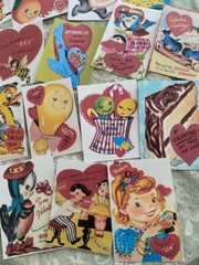 Vintage Style Retro Valentine Die Cut/Gift Tag~25 Pc-Silly Old Fashioned & Fun!