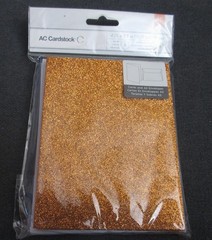 American Craft Cardstock Glitter Gold 8 Cards & 8 Envelopes – New in Package