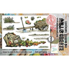 AALL AND CREATE – CLEAR ACRYLIC STAMPS – FRUIT CART EXPRESS