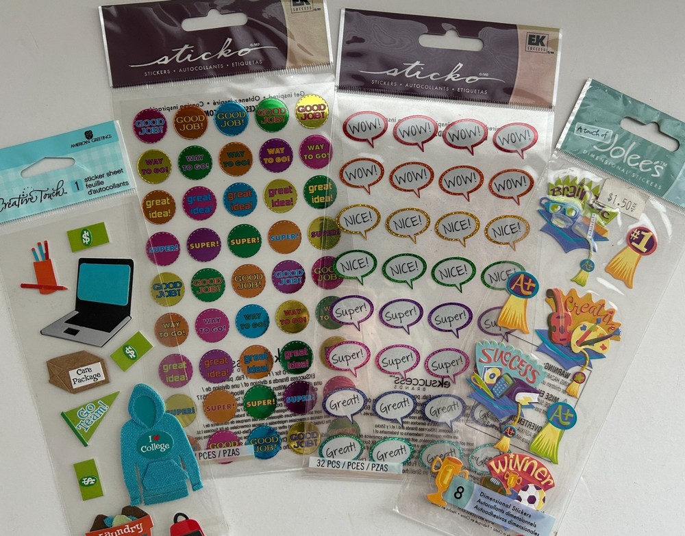 FUN Jolee’s Boutique Vintage Stickers NIP-Theme: SCHOOL/TEACHER Choose Multiples