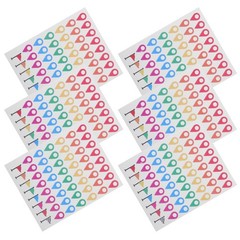 336 Pcs Location Markers for Travel Maps Colored Labels Stickers