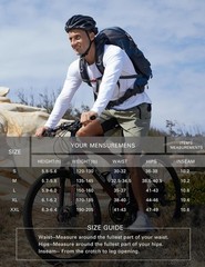 Men’s Mountain Bike Shorts 3D Padded Baggy Bicycle Riding Lightweight