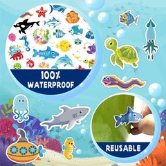 1480PCS Ocean Stickers for Kids, 24 Sheets, Vinyl, Waterproof Under The Sea F…