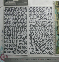 SUNRISE Duotone Glitter SILVER 237 Thicker Sticker Card 12-20mmH&6-30mmW L4RB