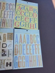 K&Company Brend Walton Jumbo Card-Stock Alphabet sticker kit