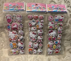 Retro Vintage Look Hello Kitty 3D Bubble Puffy Stickers 3 sets (#3)