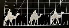 Holiday Die Cuts * 3 Wise Men * 12 Sets * Kraft, Black, Silver or Gold Glitter