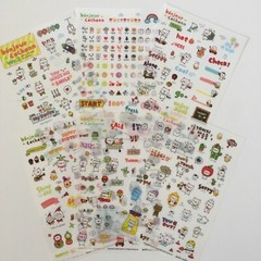 Korean Bonjour Cochonn (Hello Pig) 6 sheet transparent STICKERS Kawaii US Seller