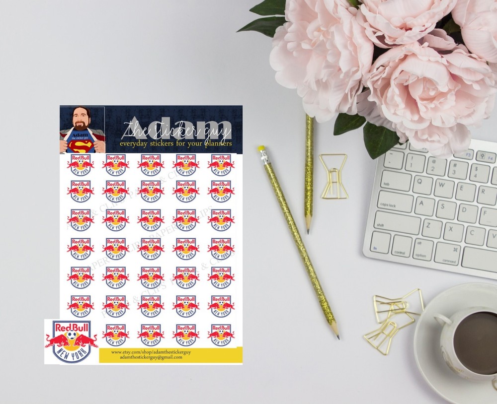 New York Red Bulls Soccer Planner Stickers