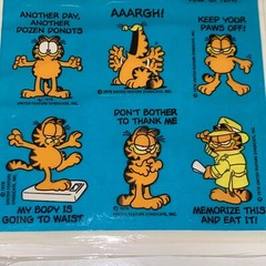Vintage 1978 Hallmark Garfield The Cat Stickers New Sealed 4 Sheets