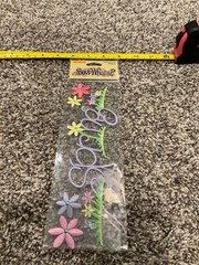SEW WHAT’S 9″ Embroidered Stickers Embellishments Spring Seasons