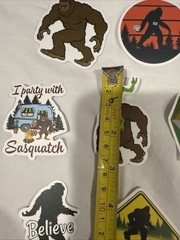 Lot of 10 Assorted Outdoor Bigfoot Sasquatch Yeti Swamp Ape Believe Stickers
