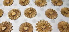 Kraft Paper Rosettes | Kraft Rosette Set | Neutral Flowers | Paper Flowers