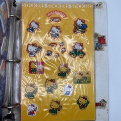 Vtg 1980s Small World Sticker Book Sanrio Scratch Sniff Hello Kitty 10 Pgs Album