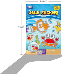 DIY Jelly Stickers – Ocean | 3D Gel Stickers Craft Kit for Kids | Window, Bottle