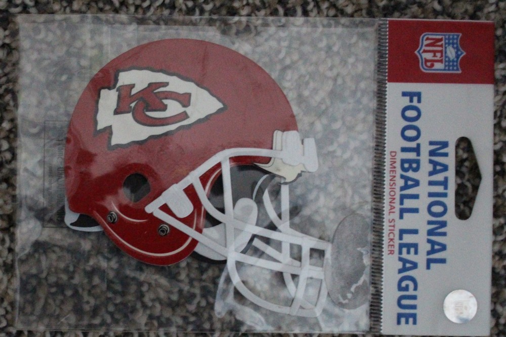 Kansas City Chiefs football fan helmet red scrapbooking papercrafting die cut