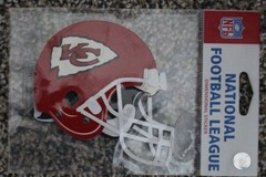 Kansas City Chiefs football fan helmet red scrapbooking papercrafting die cut
