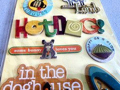 K&Company Actopus to Zelephant 3D Chipboard Stickers Zoo Animal Scrapbooking