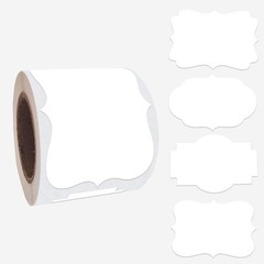 200PCS Kraft Label Stickers, 2″ x 3″ Writable Gift Labels – Self-Adhesive