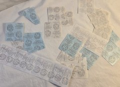 VTG Sandylion Sticker Mod Sheet Lot Kromekote Prismatic School Sports Arts Class