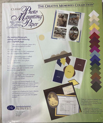 CM020 – CREATIVE MEMORIES PHOTO MOUNTING PAPER – CLASSIC – 34 SHEETS – 10×12