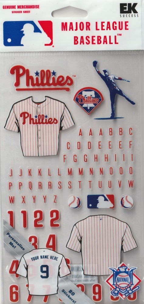 JOLEES BOUTIQUE-GIANTS,PHILLIES,YANKEES,SEATTLE MARINERS-MLB-SCRAPBOOK STICKERS