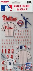 JOLEES BOUTIQUE-GIANTS,PHILLIES,YANKEES,SEATTLE MARINERS-MLB-SCRAPBOOK STICKERS