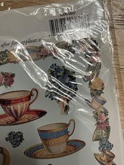 VINTAGE Gallery Graphics Tea Pots And Tea Cups 30 Piece Sticker Sheet Set New