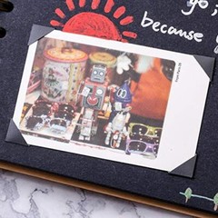 2040 Pieces Photo Corners Stickers for Photo Album Scrapbook Black / White