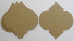 {4} *DIAMOND NOTES* Style 11 – Labels / Mat Frames – Bare Chipboard Die Cuts