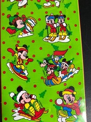 Disney Mickey Minnie Mouse Ski Skate Xmas Removable Stickers Post It 3M New