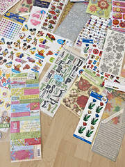 Lot of Stickers 28 New Packs and Random Loose Special Moments Foamies Scrapbook