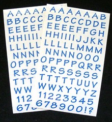 Mrs Grossman Alphabet Sticker Sheets Assortment *Your Choice* (See Description)