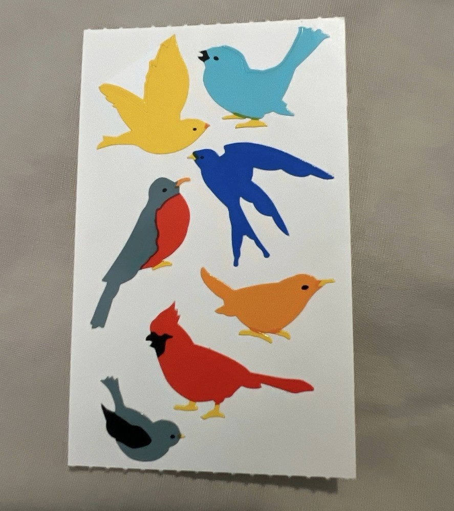 *Mrs. Grossman’s Stickers Birds Song Birds 1/2 sheet