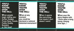 Official «OVER THE HILL» QUOTE BOOK – scrapbooking or fun – 14 QUOTES (#0b)