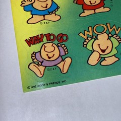 Vintage ZIGGY & Friends Sticker Sheet Scrapbook Planner Craft Stickers