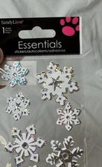 Sandy Lion & Love Nicole 3D Winter Stickers Scrapbook Crafts 4 Pkgs