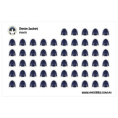 Denim Jacket Stickers – Stylish Planner Stickers | Trendy Planner Gear by Kneebb