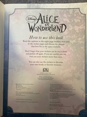 DK Alice in Wonderland Ultimate Sticker Book of 60 Stickers