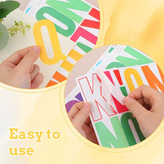 108 PCS Letter Stickers, 3 Inch Bulletin Board Letters Self Adhesive Vinyl Lette